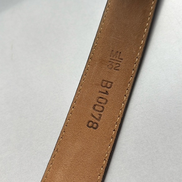 Brighton Belt Brown Leather Medium 3 Dangle Charms Heart Horseshoe Cross B10078 - Picture 7 of 11